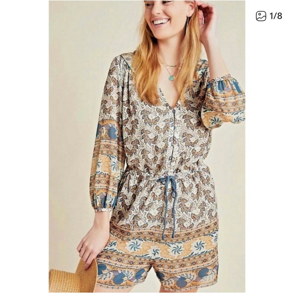 Like New Tiny by Anthropologie MEDIUM Poppy Romper